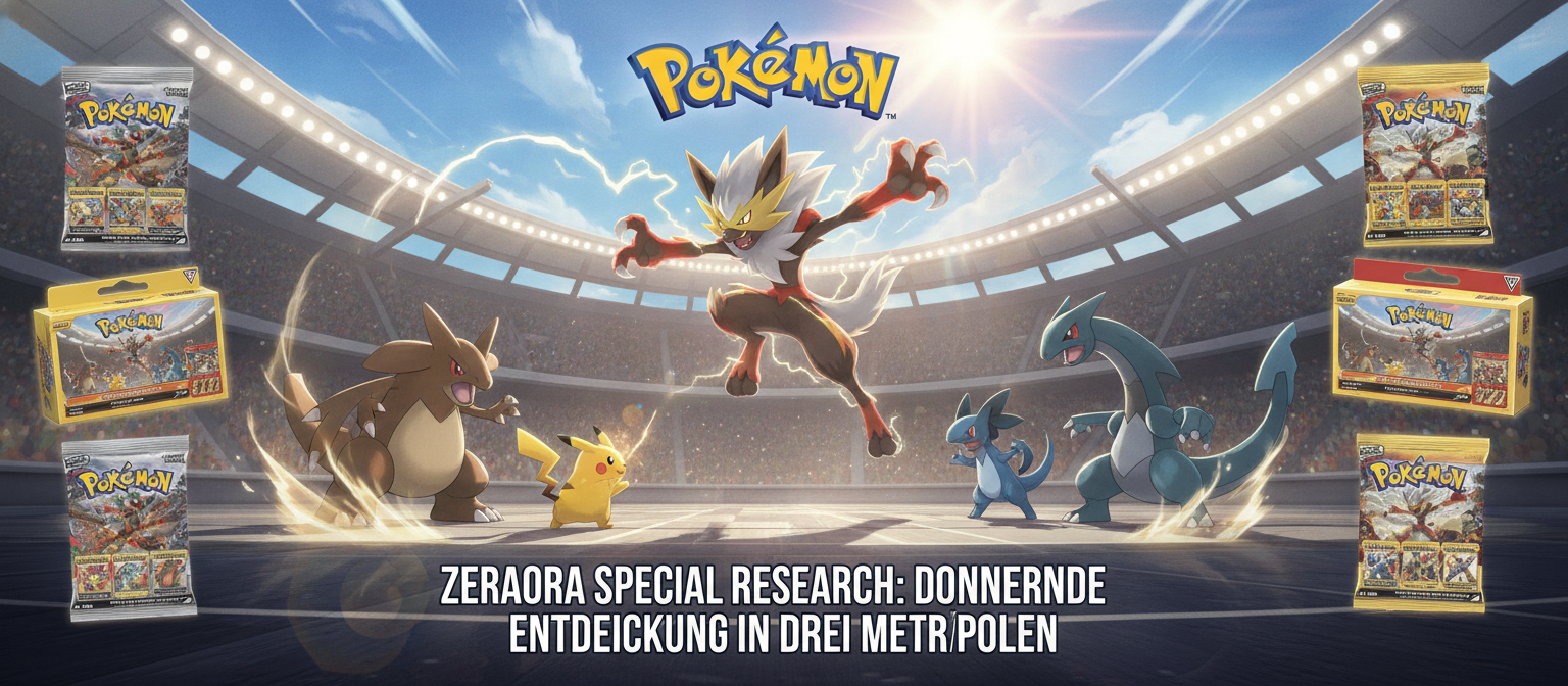 Zeraora Special Research: Donnernde Entdeckung in drei Metropolen