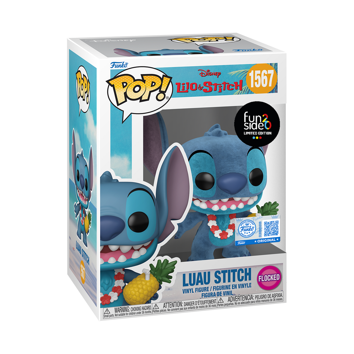DISNEY: LILO & STITCH - POP FUNKO VINYL FIGURE 1567 - LUAU STITCH 9CM FUNSIDE20 EXCL