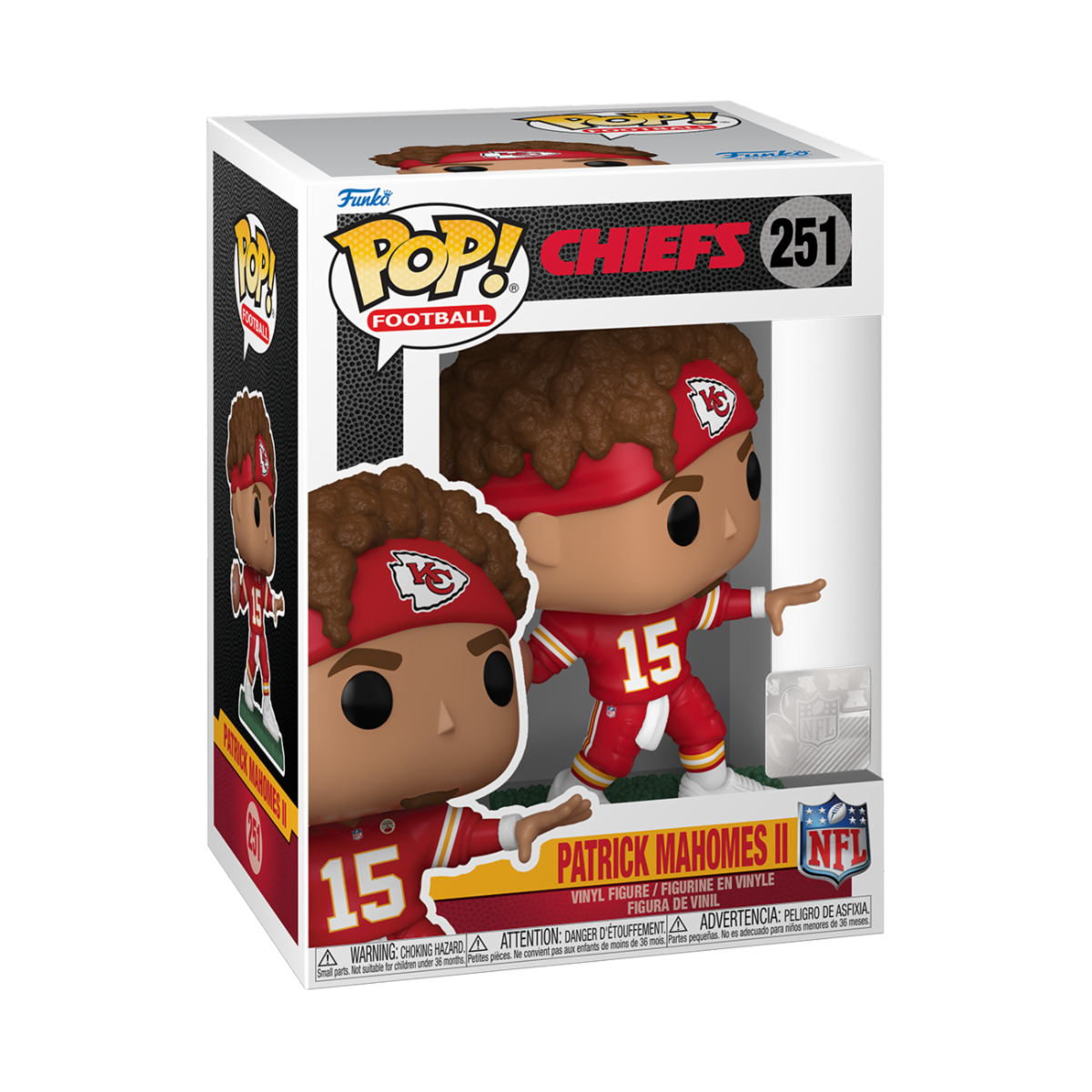 NFL - POP FUNKO VINYL FIGURE 251 PARTICK MAHOMES II (2023) 9CM