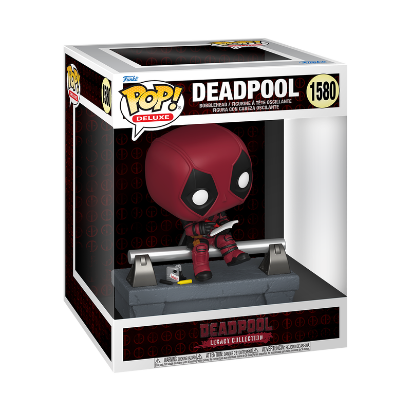 DEADPOOL - POP FUNKO DELUXE VINYL FIGURE 1580 DEADPOOL (ON BRIDGE) 15CM