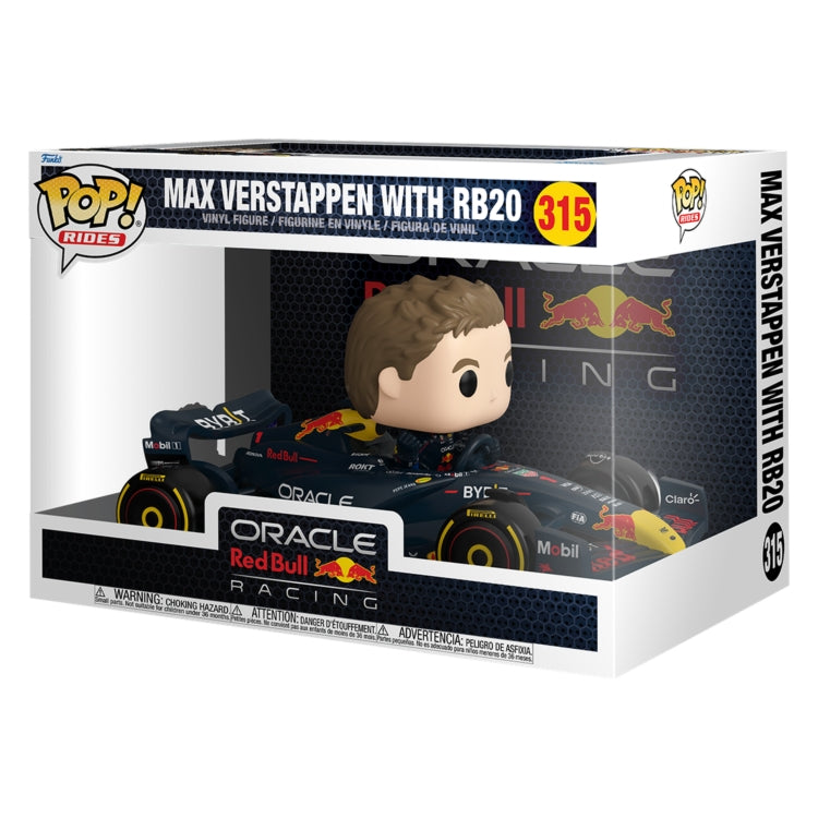 RACING: RED BULL - POP FUNKO RIDE SUPER DELUXE VINYL FIGURE 315 MAX VERSTAPPEN WITH RB20 15CM