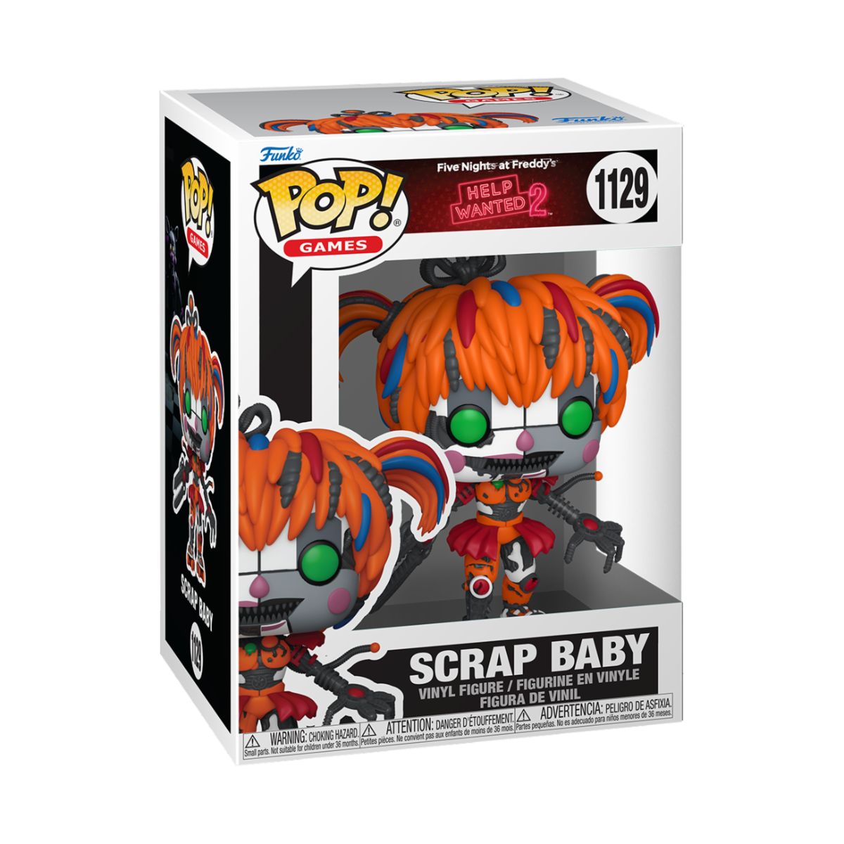 FIVE NIGHTS AT FREDDY'S: HELP WANTED 2 - POP FUNKO VINYL FIGURE 1129 SCRAP BABY 9CM