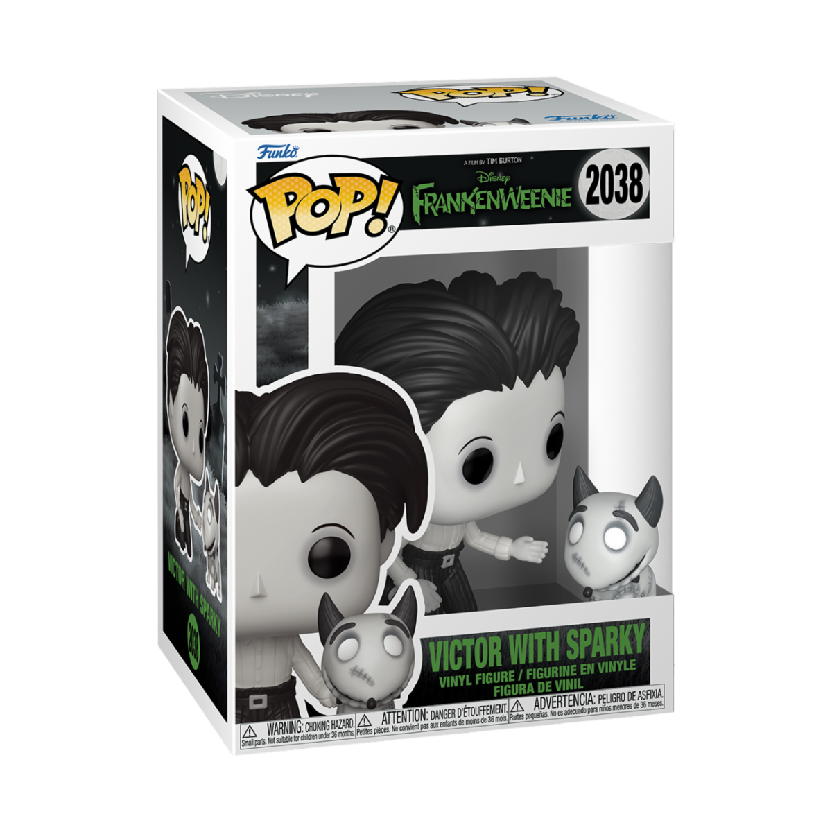 FRANKENWEENIE - POP FUNKO VINYL FIGURE 2038 VICTOR WITH SPARKY 9CM