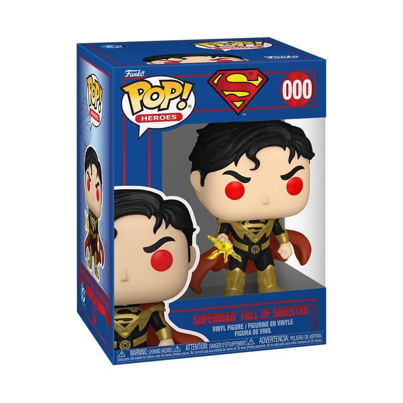 DC COMICS: SHIELD THROUGH THE AGES - POP FUNKO VINYL FIGURE 000 SUPERMAN FALL OF SINESTRO 9CM