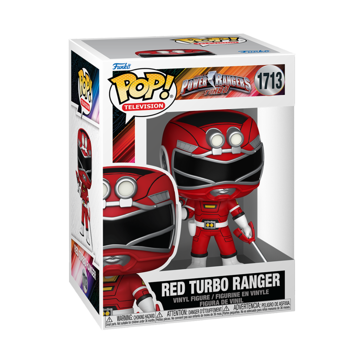 POWER RANGERS GENERATION - POP FUNKO VINYL FIGURE 1713 RED TURBO RANGER 9CM