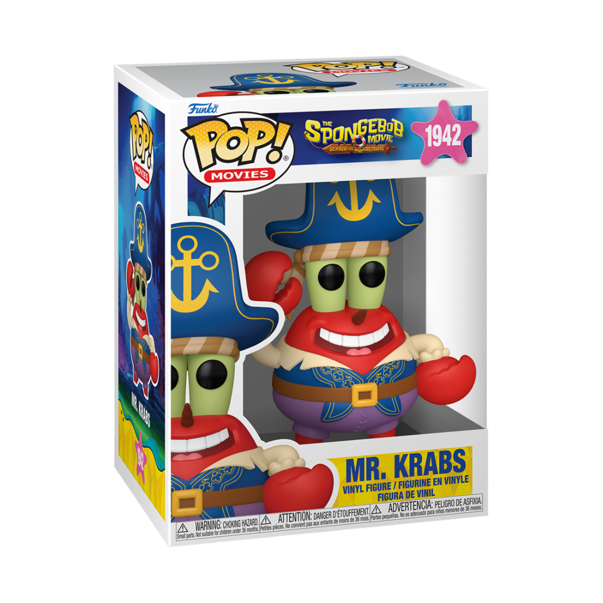 SPONGEBOB - POP FUNKO VINYL FIGURE 1942 MR. KRABS 9CM