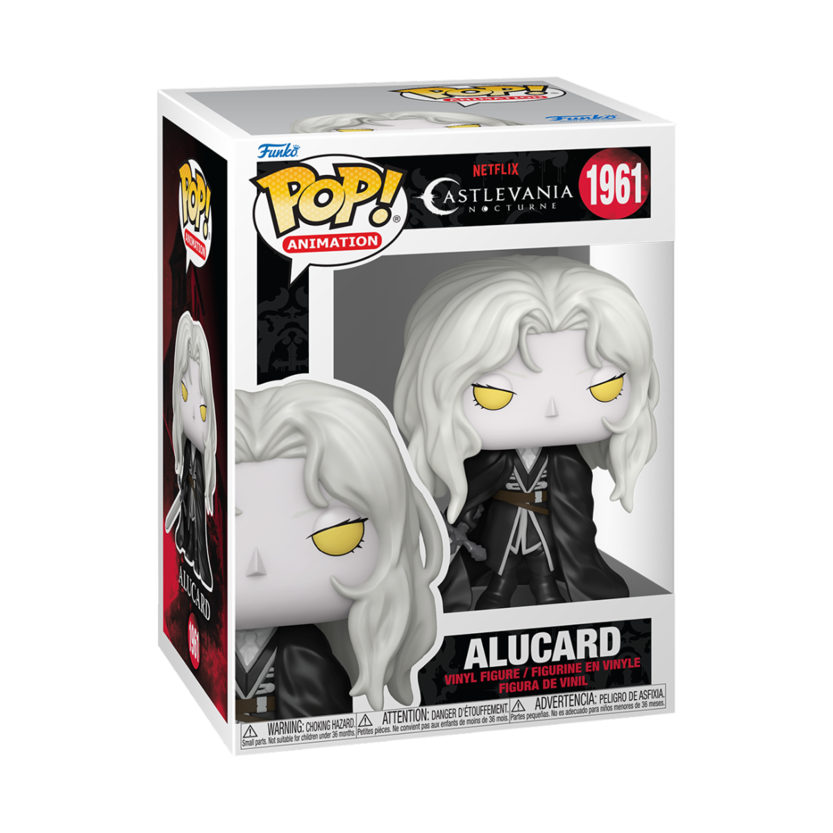 CASTLEVANIA: NOCTURNE - POP FUNKO VINYL FIGURE 1961 ALUCARD 9CM