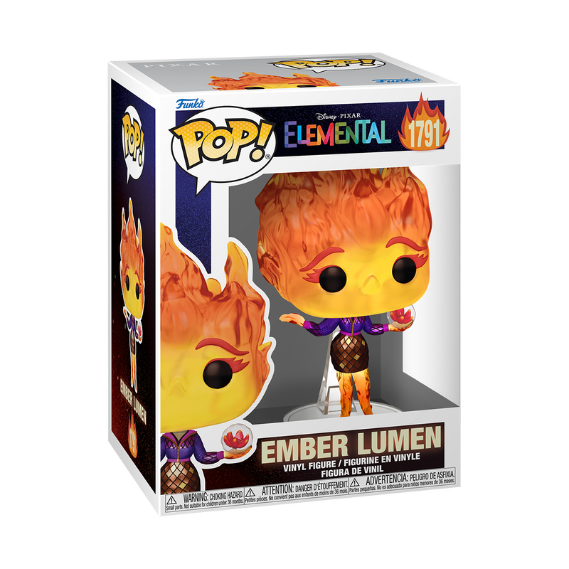 PIXAR: ELEMENTAL - POP FUNKO VINYL FIGURE 1791 EMBER LUMEN (WITH VIVISTERIA FLOWER) 9CM