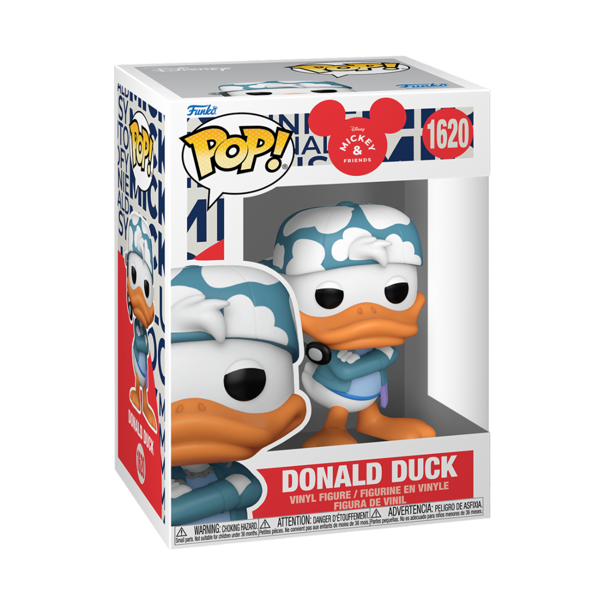 DISNEY: MICKEY MOUSE - POP FUNKO VINYL FIGURE 1620 DONALD DUCK (KPOP) 9CM