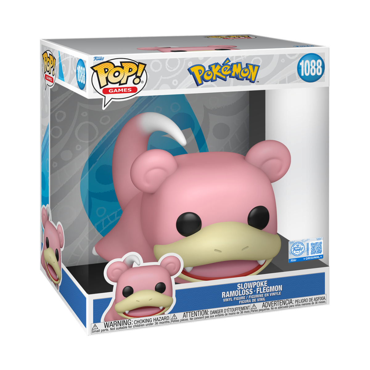 POKEMON - POP FUNKO JUMBO VINYL FIGURE 1088 SLOWPOKE 25CM