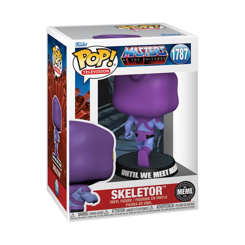 MASTERS OF THE UNIVERSE - POP FUNKO MEME VINYL FIGURE 1787 SKELETOR (RUNNING AWAY) 9CM