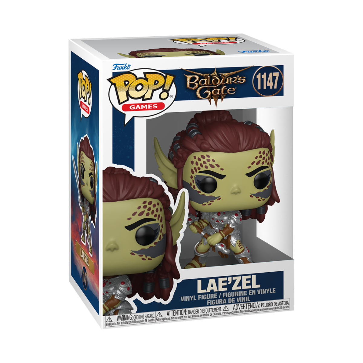 BALDUR'S GATE - POP FUNKO VINYL FIGURE 1147 LAE'ZEL (WITH SWORD) 9CM