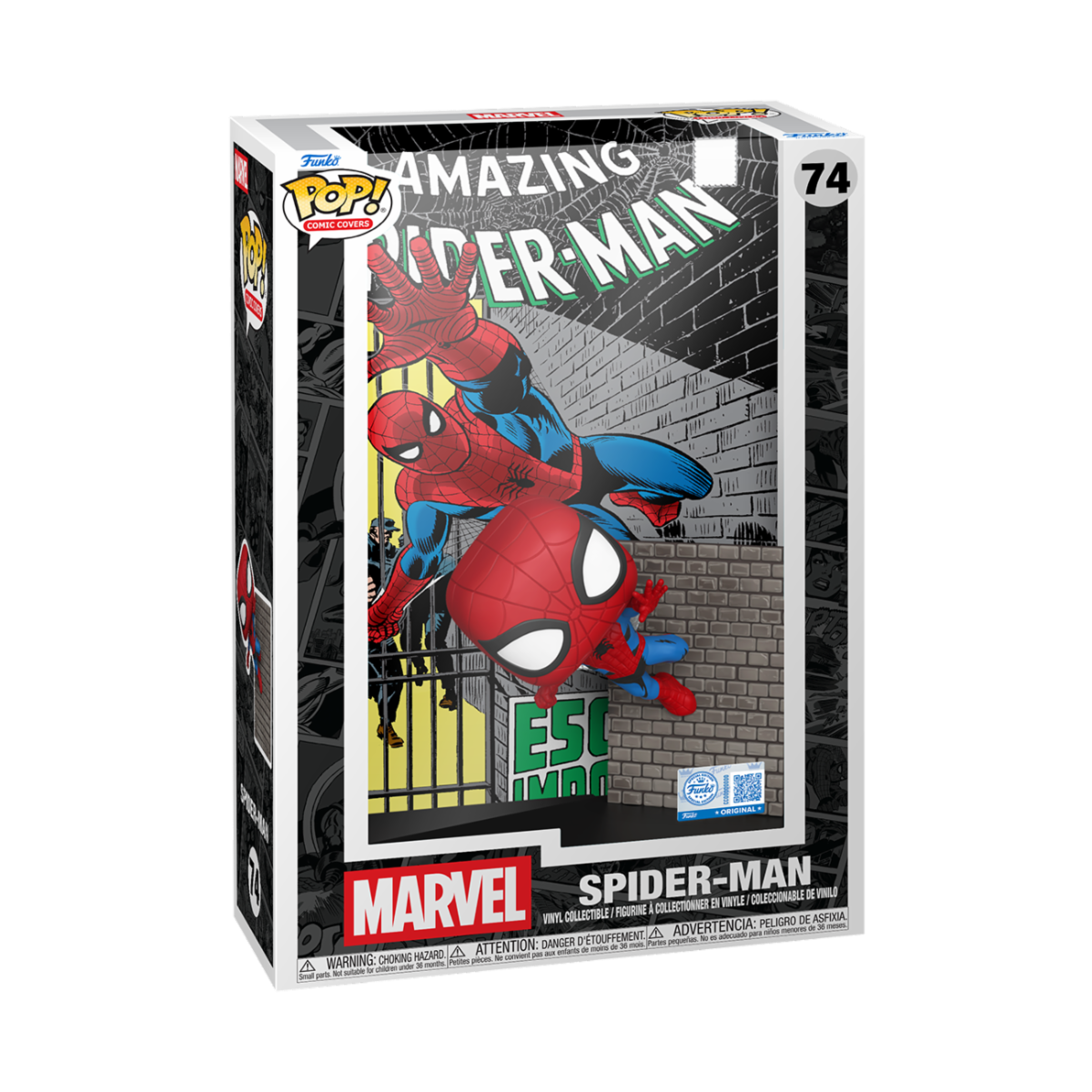 MARVEL: SPIDER-MAN - POP FUNKO COMIC COVERS VINYL FIGURE 74 SPIDER-MAN '65 9CM