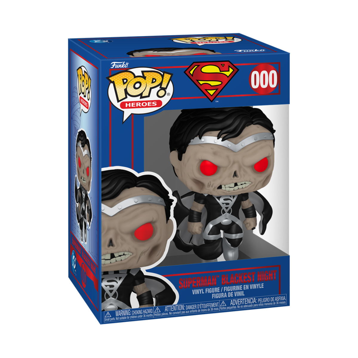 DC COMICS: SHIELD THROUGH THE AGES 000 POP FUNKO VINYL FIGURE - SUPERMAN BLACKEST NIGHT 9CM