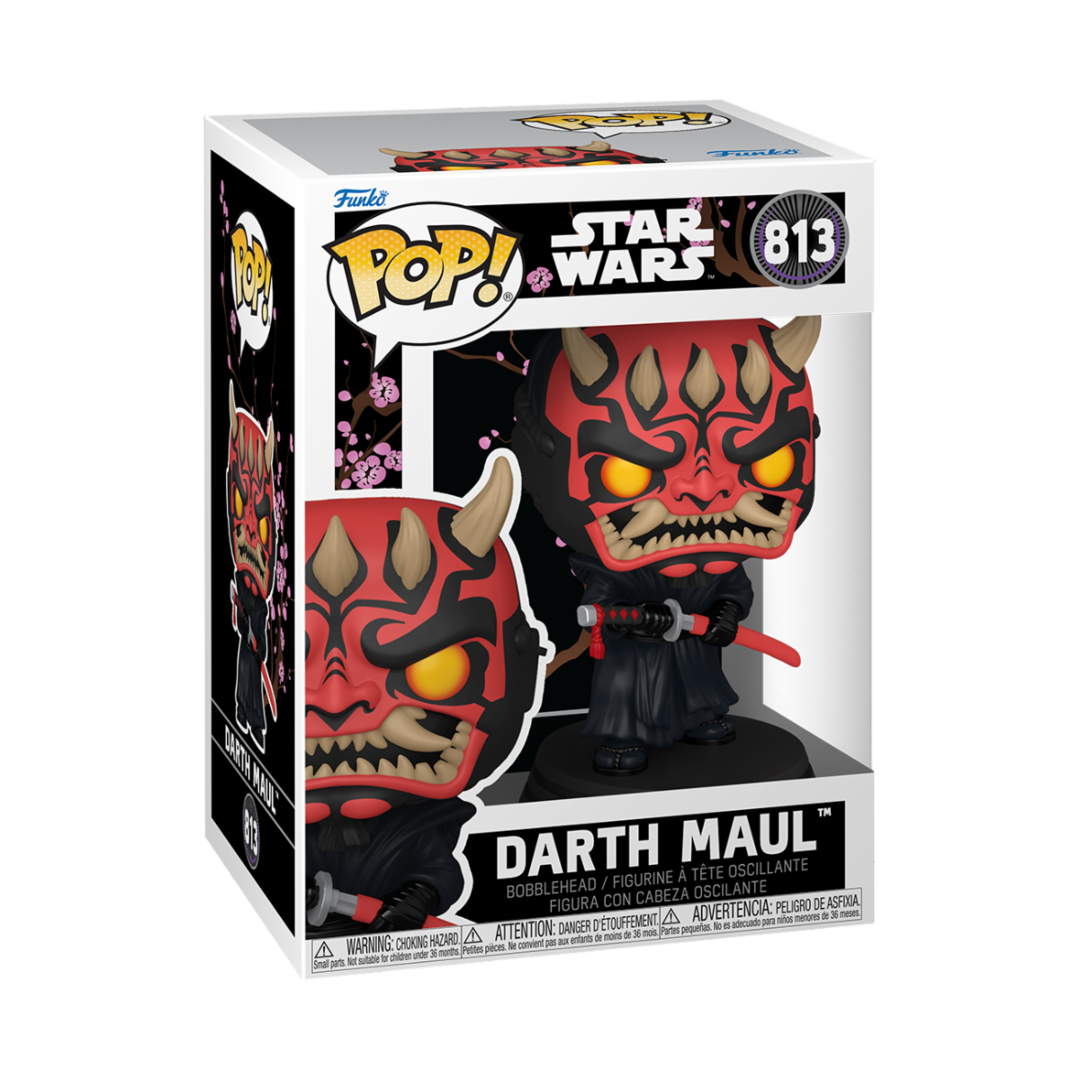 STAR WARS IMPRESSIONS S2 - POP FUNKO VINYL FIGURE 813 DARTH MAUL 9CM