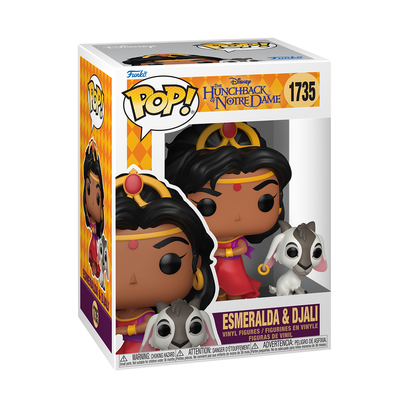 THE HUNCHBACK OF NOTRE DAME - POP FUNKO VINYL FIGURE 1735 ESMERALDA & DJALI 9CM