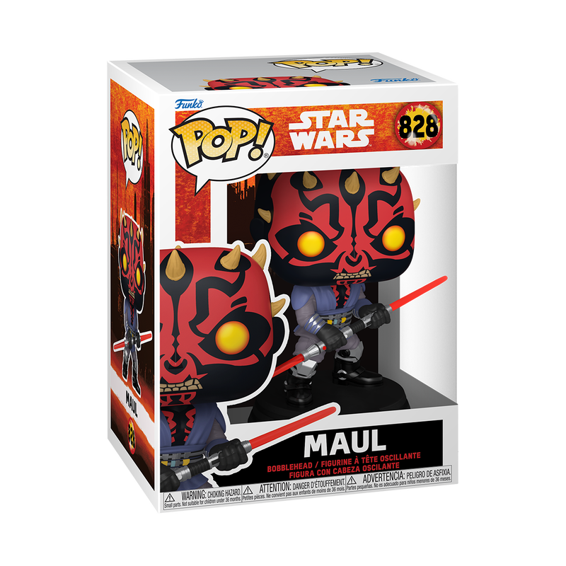 STAR WARS DARTH MAUL SHADOW LORD - POP FUNKO VINYL FIGURE 828 MAUL 9CM