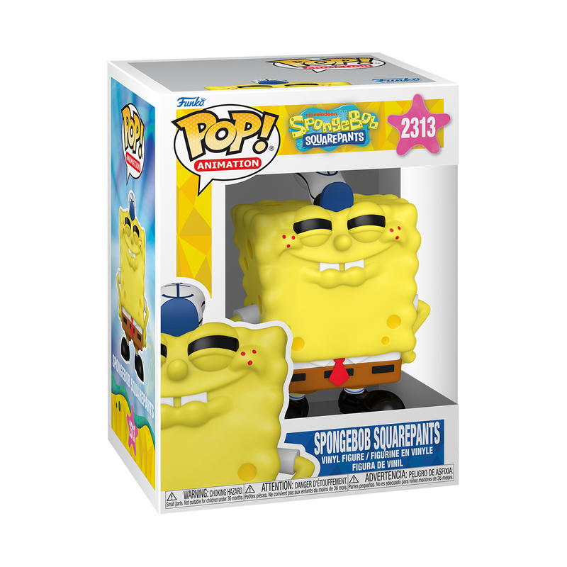 SPONGEBOB S5 - POP FUNKO VINYL FIGURE 2313 SPONGEBOB SQUAREPANTS (GRINNING) 9CM