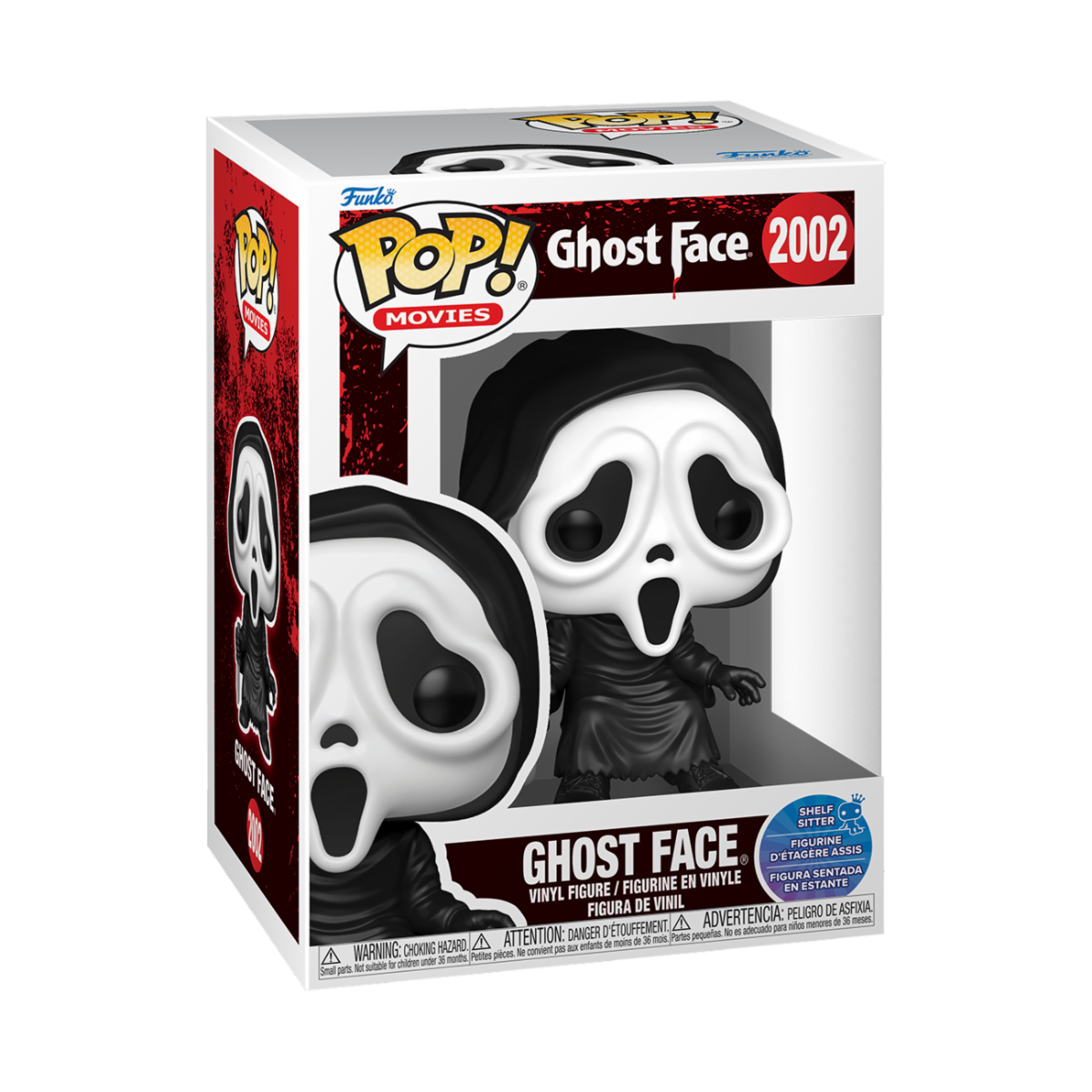 GHOST FACE - POP FUNKO VINYL FIGURE 2002 GHOST FACE (SIT) 9CM