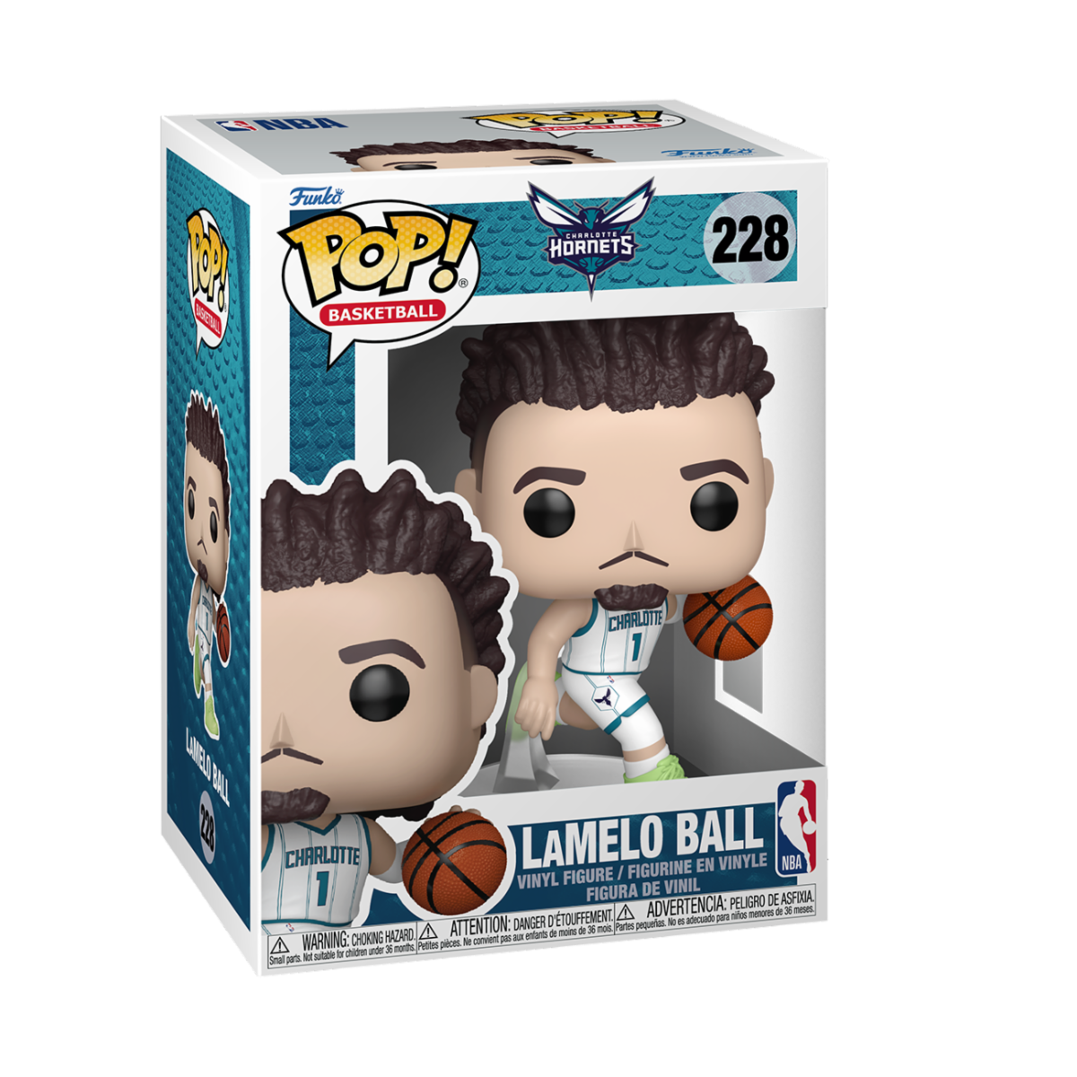 NBA - POP FUNKO VINYL FIGURE 228 LAMELO BALL (HOME) (HORNETS) 9CM