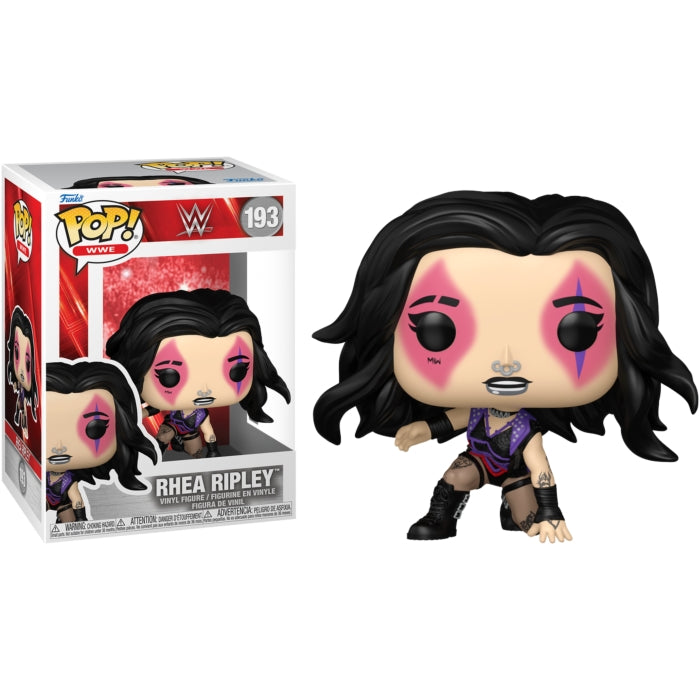 WWE S29 - POP FUNKO VINYL FIGURE 193 RHEA RIPLEY WM40 W/CHASE REGULAR BLK 9CM