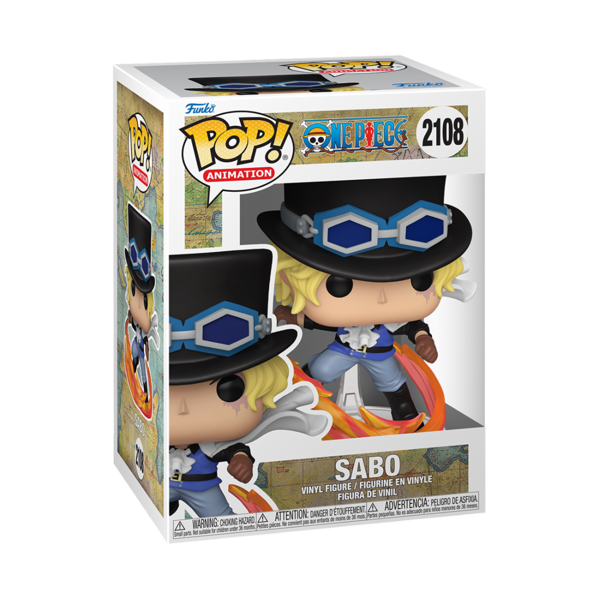 ONE PIECE - POP FUNKO VINYL FIGURE 2108 SABO 9CM