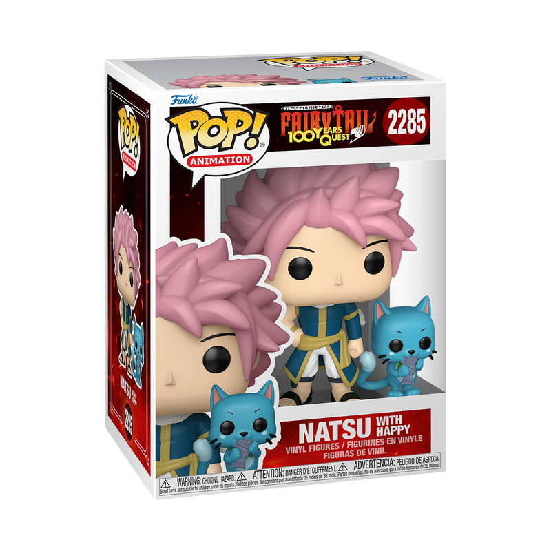 FAIRY TAIL S5 - POP FUNKO VINYL FIGURE 2285 NATSU WITH HAPPY 9CM