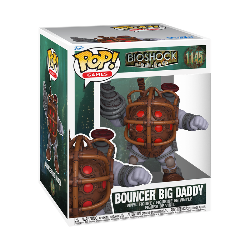 BIOSHOCK S3 - POP FUNKO SUPER VINYL FIGURE 1145 BOUNCER BIG DADDY 15CM