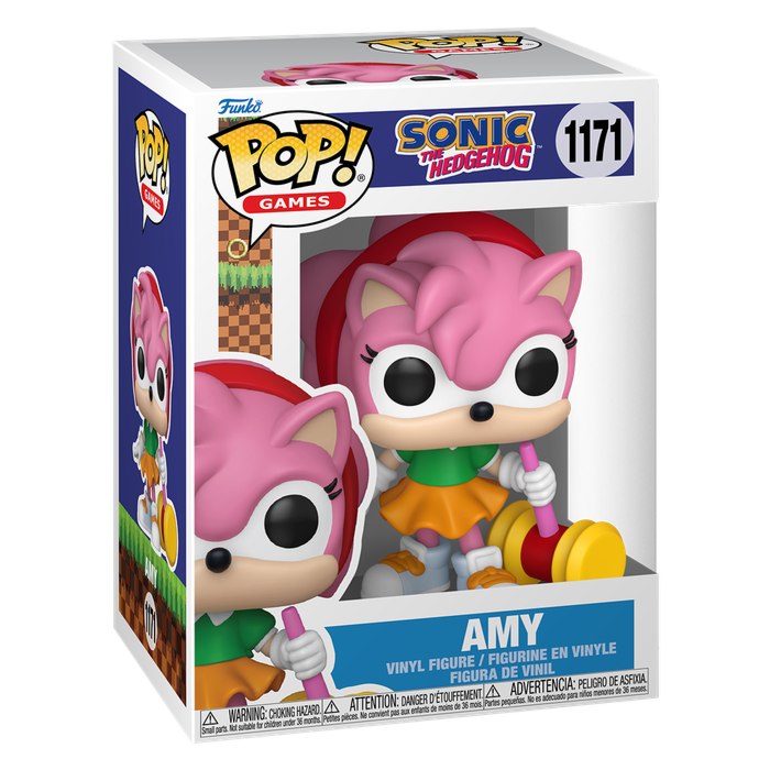 SONIC THE HEDGEHOG S10 - POP FUNKO VINYL FIGURE 1171 AMY ROSE W/CHASE REGULAR 9CM