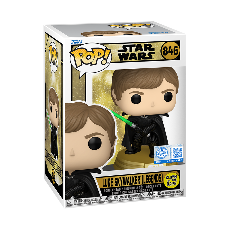 STAR WARS - POP FUNKO VINYL FIGURE 846 LUKE SKYWALKER (LEGENDS) (GW) 9CM
