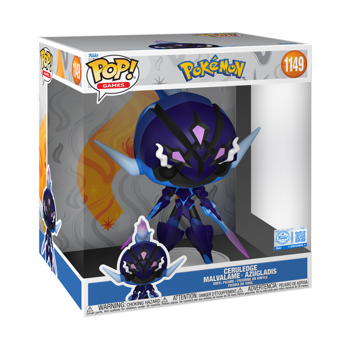 POKEMON S22 - POP FUNKO JUMBO VINYL FIGURE 1149 CERULEDGE 25CM