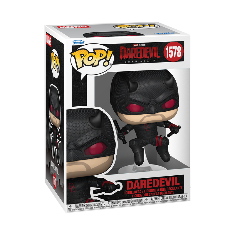 MARVEL: DAREDEVIL BORN AGAIN - POP FUNKO VINYL FIGURE 1578 DAREDEVIL (BLACK SUIT) 9CM