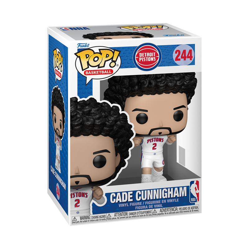 NBA S19 - POP FUNKO VINYL FIGURE 244 CADE CUNNINGHAM (WHITE ASSOCIATION EDITION JERSEY) 9CM