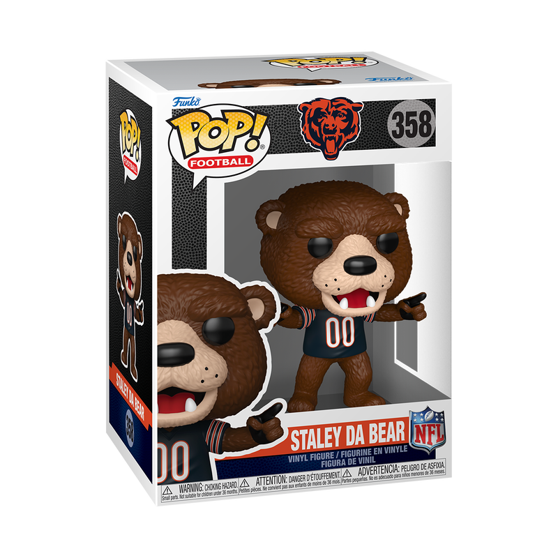 NFL MASCOTS S2 - POP FUNKO VINYL FIGURE 358 STALEY DA BEAR 9CM