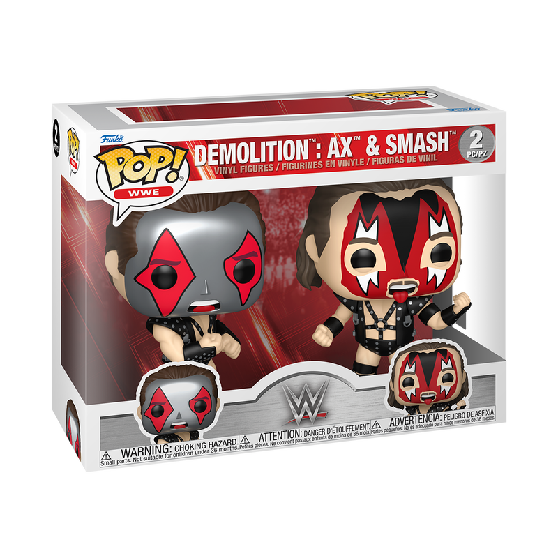 WWE S32 - POP FUNKO VINYL FIGURE 2-PACK - DEMOLITION: AX AND SMASH 9CM