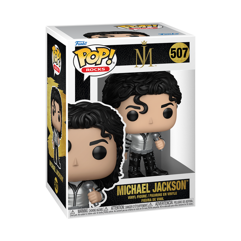 MICHAEL JACKSON S5 - POP FUNKO VINYL FIGURE 507 MICHAEL JACKSON (BAD TOUR) (MT) 9CM