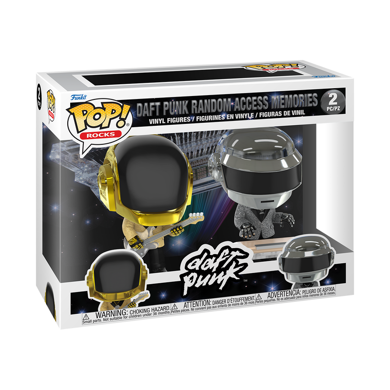 ROCKS: DAFT PUNK S2 - POP FUNKO VINYL FIGURE 2-PACK - DAFT PUNK RANDOM ACCESS MEMORIES 9CM