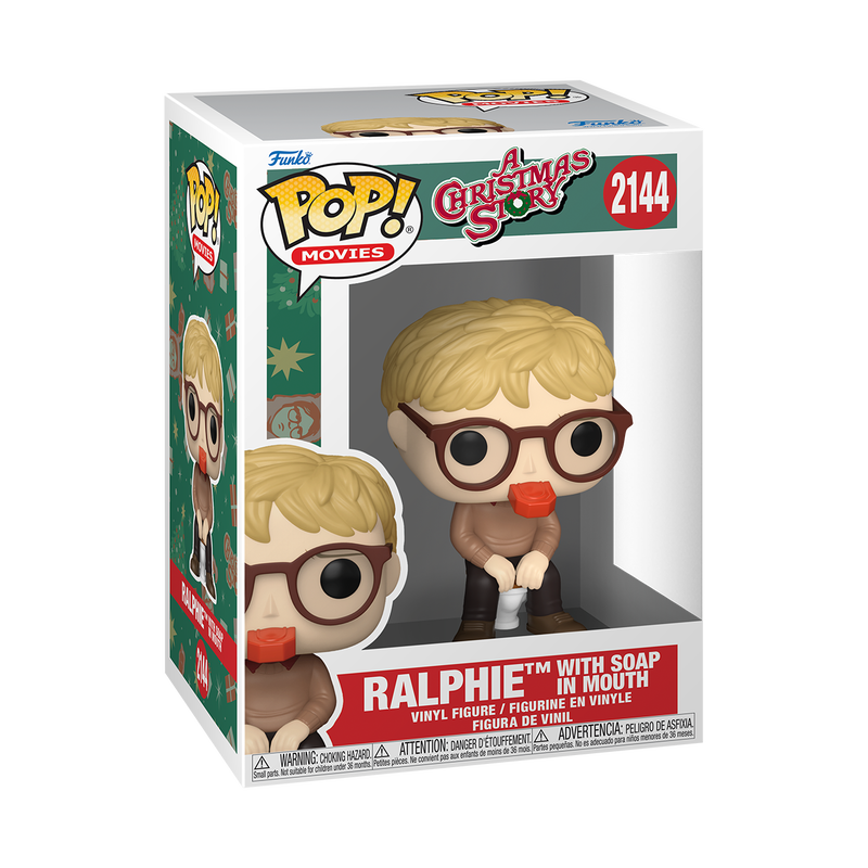 A CHRISTMAS STORY S2 - POP FUNKO VINYL FIGURE 2144 RALPHIE WITH SOAP IN MOUTH 9CM