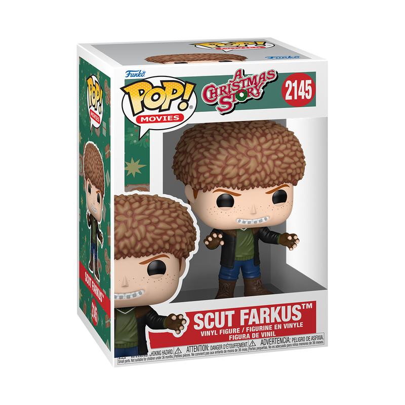 A CHRISTMAS STORY S2 - POP FUNKO VINYL FIGURE 2145 SCUT FARKUS 9CM