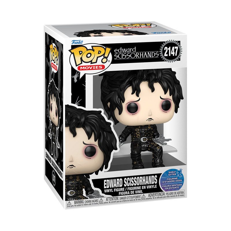 EDWARD SCISSORSHANDS S2 - POP FUNKO VINYL FIGURE 2147 EDWARD SCISSORHANDS (SITTING) 9CM