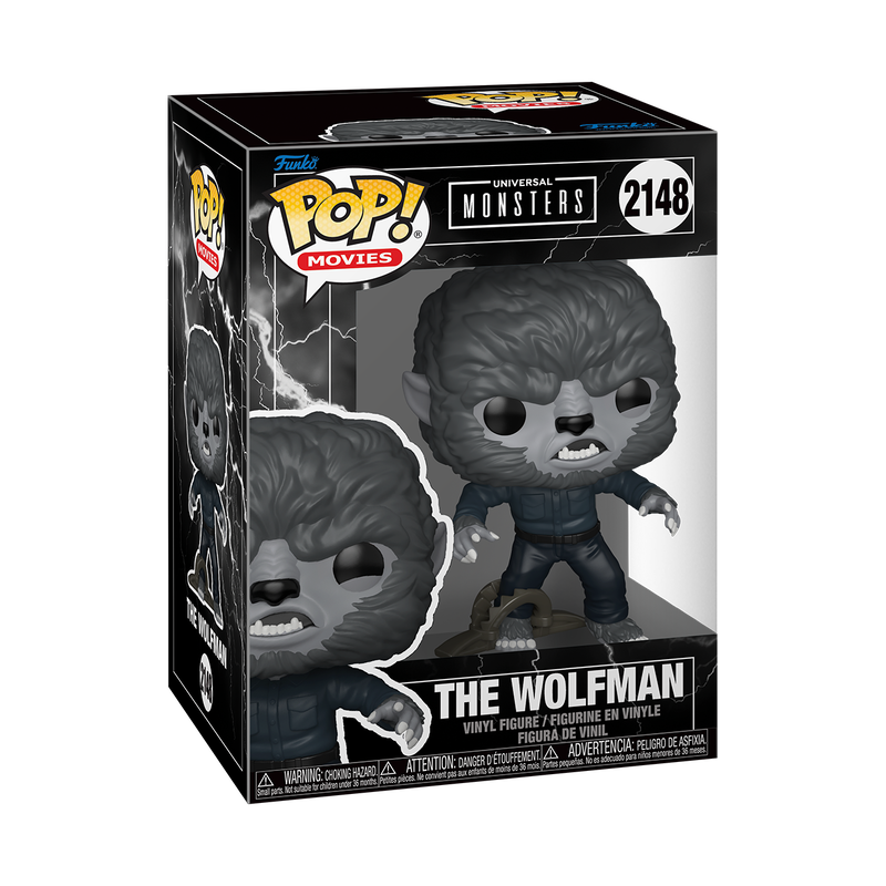 UNIVERSAL MONSTERS S6 - POP FUNKO VINYL FIGURE 2148 THE WOLFMAN (WITH TRAP) 9CM