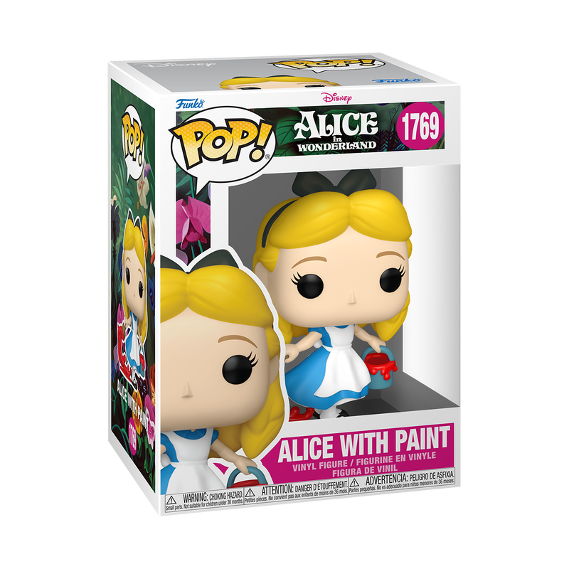 DISNEY: ALICE IN WONDERLAND S3 - POP FUNKO VINYL FIGURE 1769 ALICE WITH PAINT 9CM