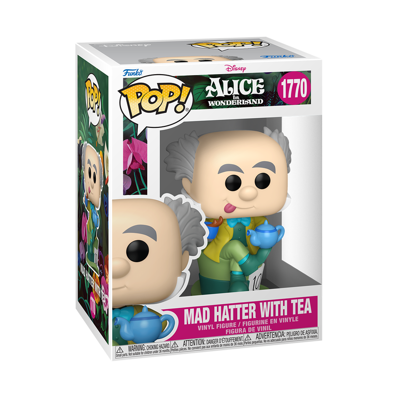 DISNEY: ALICE IN WONDERLAND S3 - POP FUNKO VINYL FIGURE 1770 MAD HATTER WITH TEA 9CM