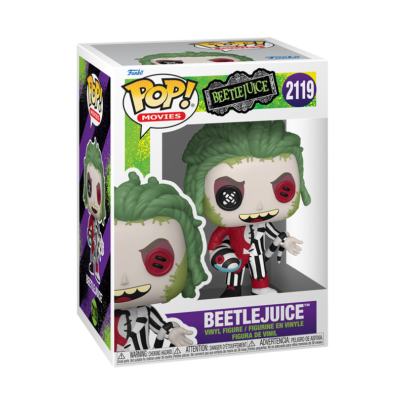BEETLEJUICE - POP FUNKO VINYL FIGURE 2119 BEETLEJUICE (PATCHWORK ) 9CM