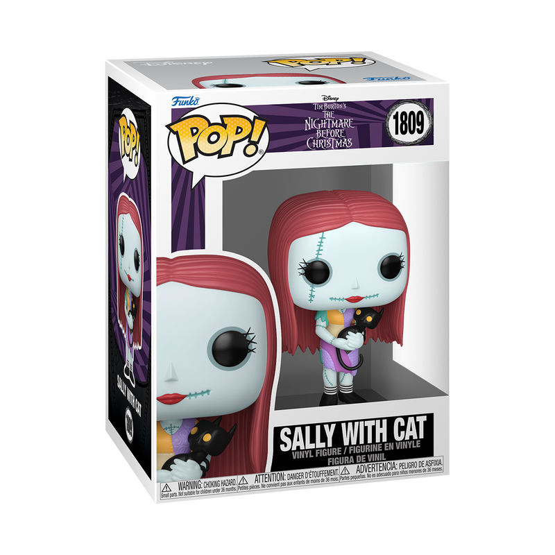 THE NIGHTMARE BEFORE CHRISTMAS S9 - POP FUNKO VINYL FIGURE 1809 SALLY WITH CAT 9CM