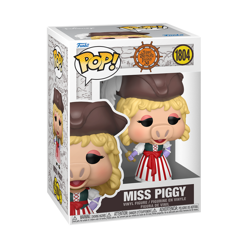 MUPPETS TREASURE ISLAND - POP FUNKO VINYL FIGURE 1804 MISS PIGGY 9CM