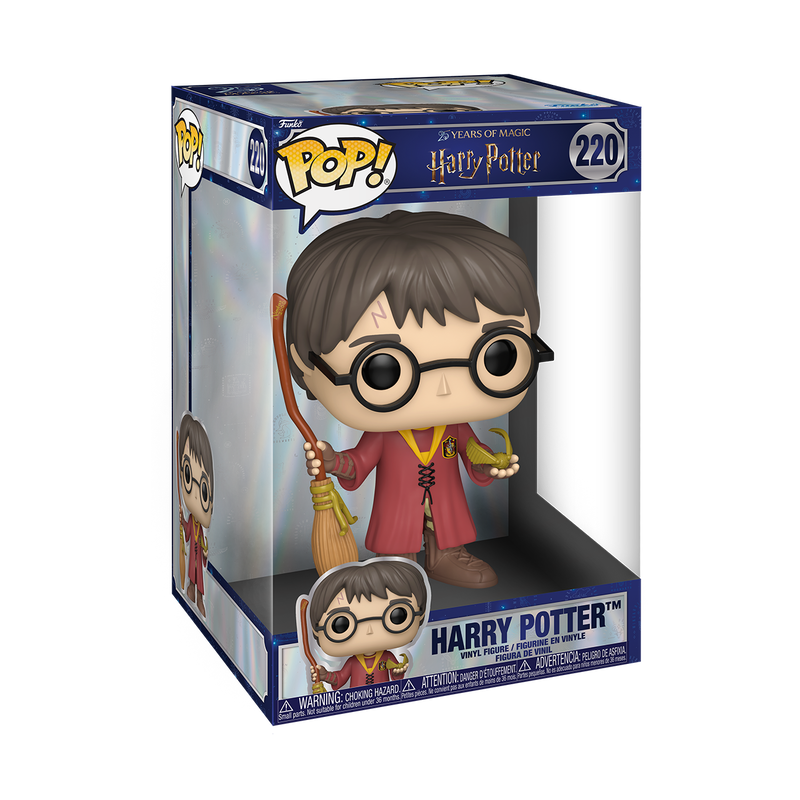 HARRY POTTER S21 - POP FUNKO JUMBO VINYL FIGURE 220 HARRY POTTER (WITH NIMBUS 2000) 25CM