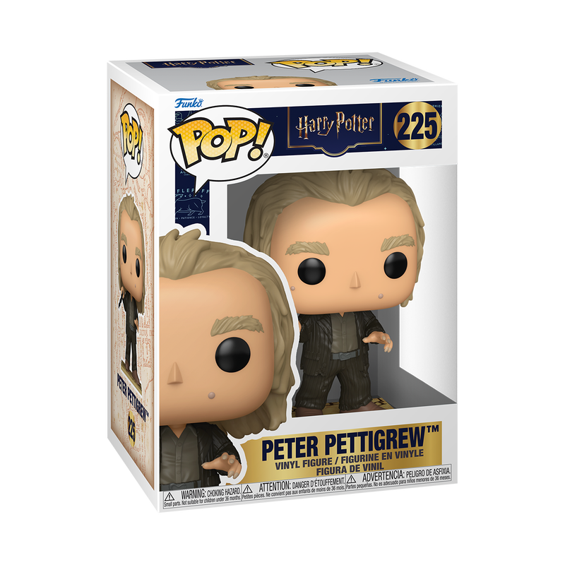 HARRY POTTER - POP FUNKO VINYL FIGURE 225 PETER PETTIGREW (MARAUDER'S MAP SERIES) 9CM