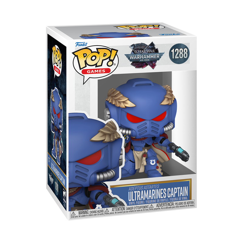 WARHAMMER 40K S2 - POP FUNKO VINYL FIGURE 1288 ADEPTUS ASTARTES ULTRAMARINE CAPTAIN 9CM