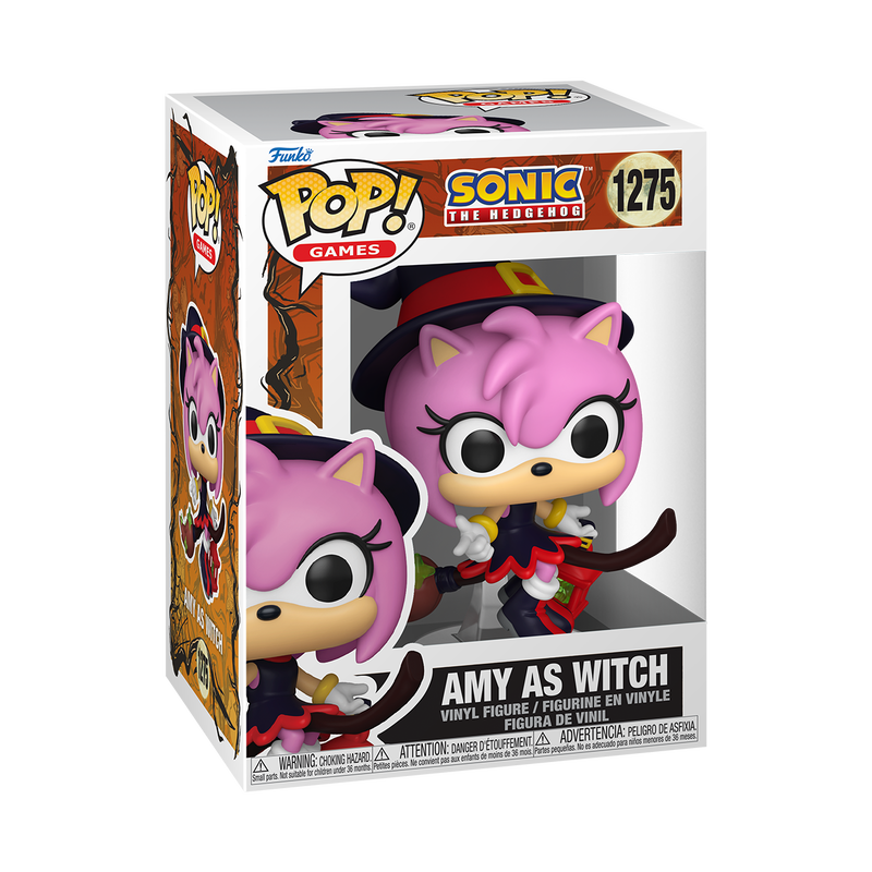 SONIC THE HEDGEHOG S11 - POP FUNKO VINYL FIGURE 1275 AMY AS WITCH 9CM